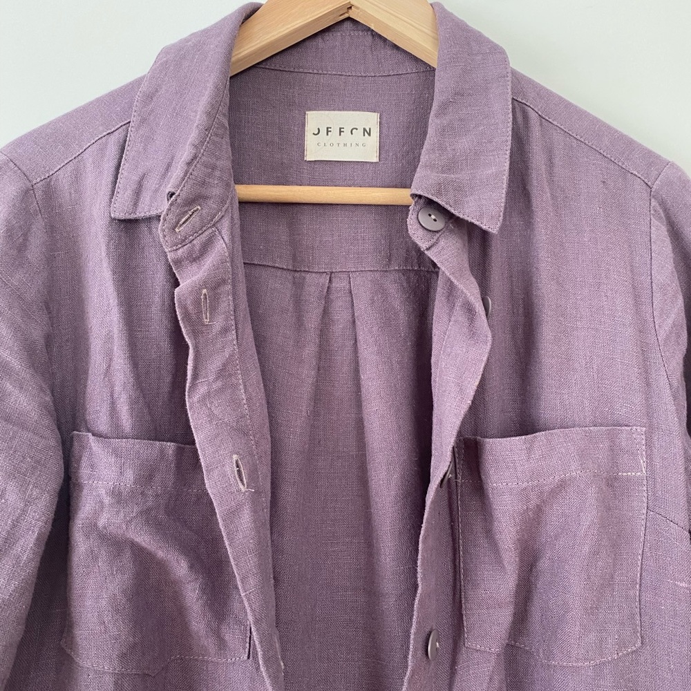 Women's Long Sleeve Purple Dress